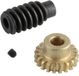 Reely Messing, Staal Wormwielset Soort module: 0.5 Aantal tanden: 20
