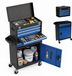 Merkloos / Sans marque Relaxdays Gereedschapswagen - met 5 lades - staal - zwart-blauw