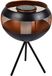 Globo Lighting Lampe solaire en métal, interrupteur à glissière, batterie AA 600 mAh 1,2 V incluse, IP44, coque ronde avec bougie à poser ou piquet, ø : 220 mm, H : 320 mm, 24 LED 0,2 W 3 V, 1400 K, scintillement inclus.