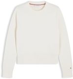 Tommy Hilfiger Dames Gebreide Trui Wit Katoen M