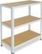 Shelfplaza HOME metalen stellingkast - 100x120x30 cm - wit - 3 planken