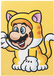 Super Mario Power-Up A4 Transparent Folder (Cat Mario)