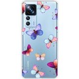 Xiaomi Mi 12T, Xiaomi Mi 12T Pro Papillons colorés bedrukt siliconen hoesje