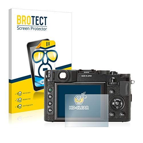 brotect 2x Screen protector compatibel met Fujifilm X10 - transparant