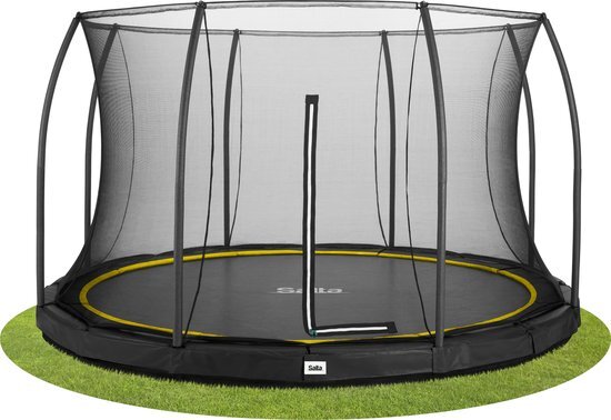 Salta Comfort Edition Ground Trampoline met Veiligheidsnet - 396 cm - Zwart