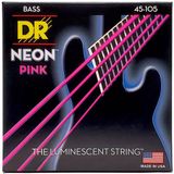 Strings DR Strings NPB-45 Neon Pink Bassnaren Coated (45-105) Medium