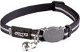 Rogz AlleyCat Halsband Zwart - 1,1 x 23,6 cm