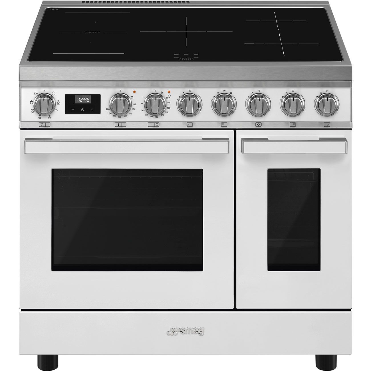 Smeg Master CUISINIERE CPF92IMWH - 90cm Freestanding Induction Cooker - White