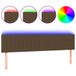 VidaXL Hoofdbord led 160x5x78/88 cm stof donkerbruin