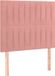 vidaXL Hoofdbord Roze Fluweel 90x5x118/128 cm