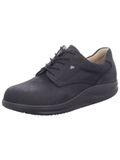 Finn Comfort Veterschoen 'Schnürschuh Herren 02901 046099 Nubukleder in schwarz' zwart