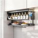 Merkloos Opvouwbare Kast Organizer - Keukenrek Uitbreidbaar - Kruiden Opbergen - Magnetische Flip Top - 19 cm Breed - Grijs