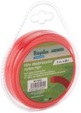 Riegolux 107665 grastrimmerdraad nylon, vierkant, geel/rood, 2 mm x 20 m