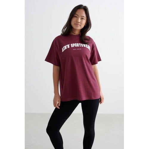 Aim'n sportshirt - donkerrood