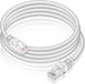 VERCO CAT 6 0.25 meter netwerkkabel, patchkabel, ronde kabel, RJ45, PC LAN kabel, Ethernet, wit