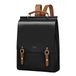 Cnoles Lederen Rugzak Portemonnee Voor Vrouwen Mode Dames Vintage Tas Casual School College Reizen Rugzakken Boekentas, Zwart-q2476a, 28 x 11 x 38, Mode Rugzak