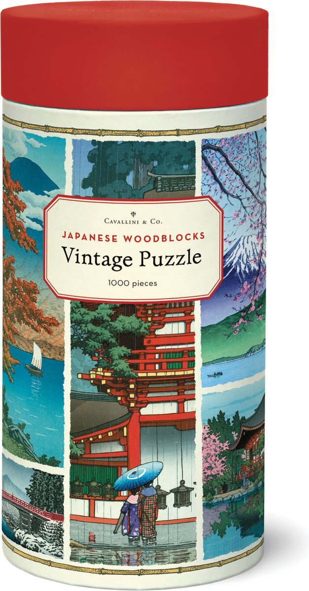 Cavallini & Co Vintage Puzzel Japanese Woodblocks - - Legpuzzel 1000 stukjes