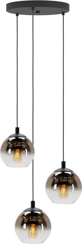 Eglo Ariscani 1 Hanglamp - E27 - Ø 42.5 cm - Zwart/Koper