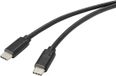 Renkforce RF-4716840 USB-kabel USB 2.0 USB-C stekker 1.00 m Zwart