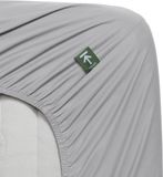 Beddinghouse - Percale Katoen - Topper Hoeslaken - 180x220 cm - Lichtgrijs