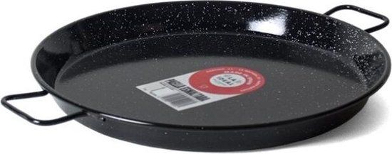 Garcima Paella Pan - 28 cm - Emaille - Zwart
