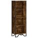 VidaXL Boekenkast 50x31x137,5 cm bewerkt hout gerookt eikenkleurig