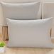 PETTI Artigiani Italiani - Paar kussenslopen 50 x 70 cm van microvezel, decoratief kussen voor slaapkamer bank set van 2 kussenslopen, effen, grijs, 100% Made in Italy