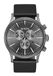 Nixon Uniseks analoog Japans kwartsuurwerk met leren armband A405-680-00, Geheel gunmetal/zwart