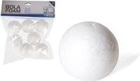 Gerimport Piepschuim hobby vormen DIY ballen - 7x - styropor bollen - 4 cm