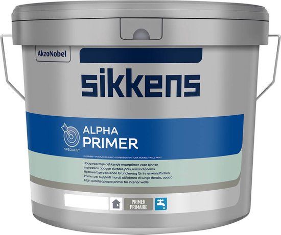 Sikkens Alpha Primer - 5 liter - Wit - Grondverf voor Binnen