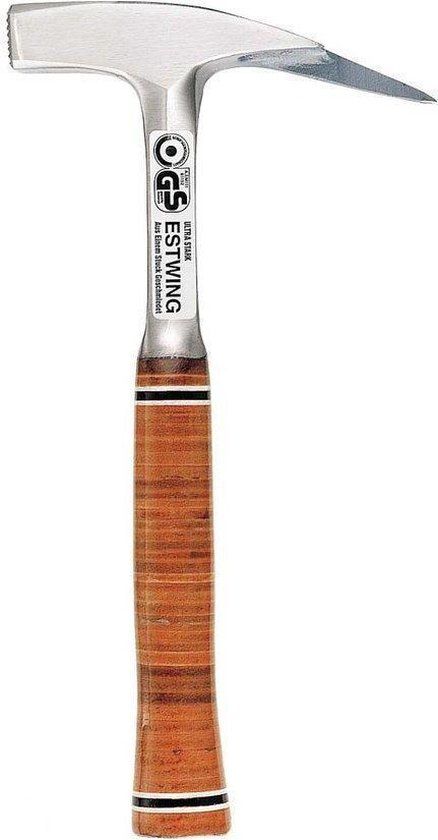 Estwing Steigerhamer - 24 mm - 600 gram - Lederen Handgreep