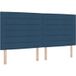 Tête de lit LED avec bandes LED bleues 200 cm tissu