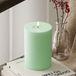 Bougie pilier LED Ø 10 x 15 cm menthe