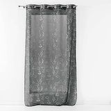 Douceur d'Interieur ooggordijn, grijs, 140 x 240 cm