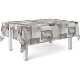 ECOMMERC3 Rechthoekig tafelkleed, 140 x 140 cm, vuilafstotend en waterdicht