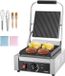 VEVOR Plaque de grill pour sandwichs Panini commerciale 22x23cm