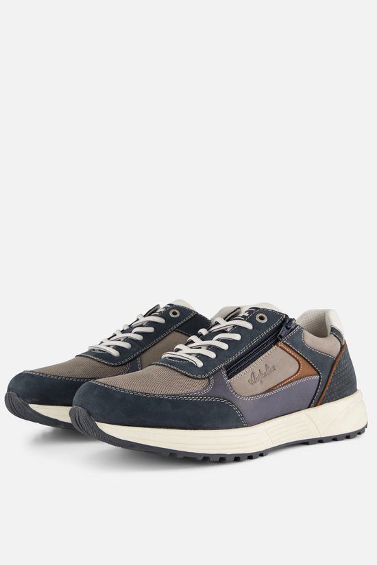 Australian Hawker Sneakers blauw H-Leest Leer - Maat 46