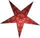 Merkloos / Sans marque Hadicke Gmbh & Co. Kg Decoratie kerstster - rood - 60 cm - papier - 5 punten - hangend - kerststerren