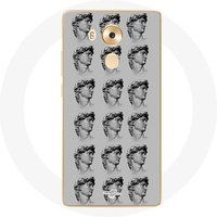 Maniacase Hoesje voor Huawei Mate 8 Standbeeld grijze achtergrond