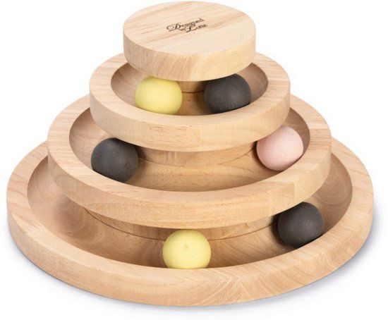 Designed by Lotte DBL HOUT SPEELTOREN MIA 26X26X14,5 - Bruin