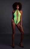 Shots High-Cut Body - One Size - Neon Groen