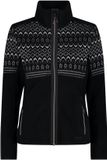 CMP Damesfleece XS Zwart Polyester Herfst/Winter 2025