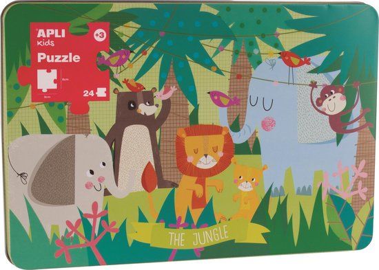 Apli Kinderpuzzel Apli Jungle 24 Stukjes