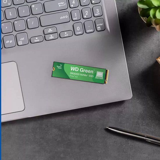 Western Digital WD Green SN3000 NVMe SSD 500GB - 5000 MB/s Lezen - 4000 MB/s Schrijven