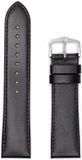 Hirsch Osiris L Horlogeband - Leer - Zwart - 24 mm