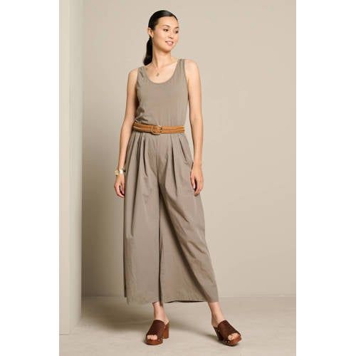 LOLALIZA cropped jumpsuit - taupe