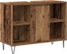 vidaXL Badkamerkast Oud Hout 80 x 33 x 60 cm Bewerkt Hout