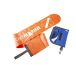 Divemarine Bouée de signalisation 15 m Cordon en nylon blanc Pochette bleue Sécurité