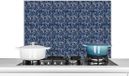 KitchenYeah Spatscherm keuken 80x55 cm - Graniet print - Aluminium