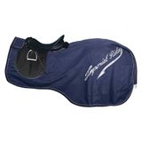Imperial Riding IRH Super-Dry Paardendeken, 0 g, waterdichte trainingsdeken voor paarden, zonder vulling, met klittenbandsluiting, zweet-flap en reflecterende details, marineblauw, maat M